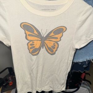American Eagle Cream Tee